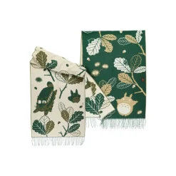 Maison Ghibli Outfits-Dark Green Stole Oak Leaves - My Neighbor Totoro