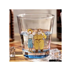 Maison Ghibli Kitchenware-Decorated Glass Marco & Fio - Porco Rosso