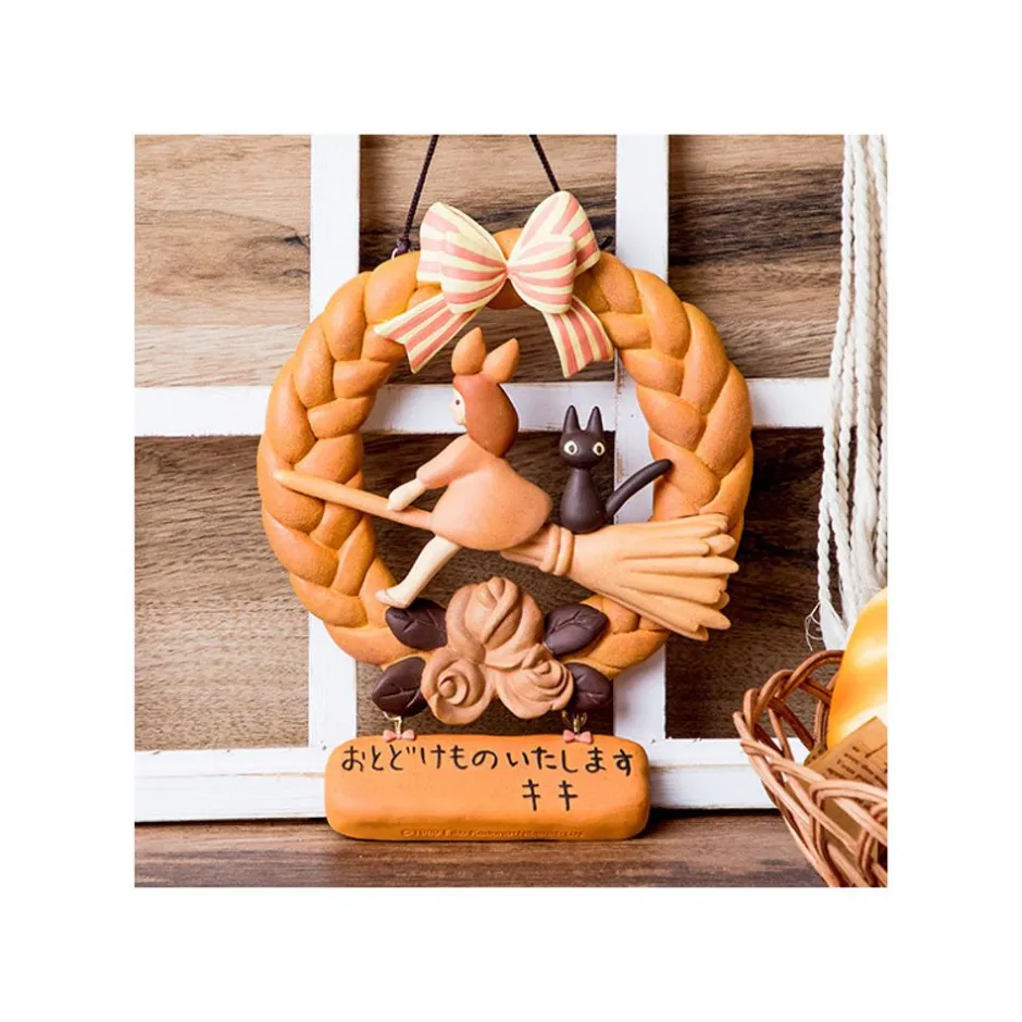Maison Ghibli Decoration-Decoration Kiki And Jiji Bread Wreath - Kiki'S Delivery Service
