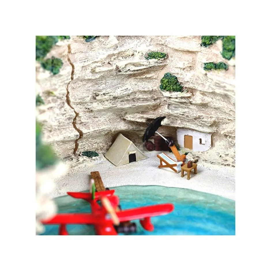 Maison Ghibli Decoration-Diorama Marco'S Hideout - Porco Rosso
