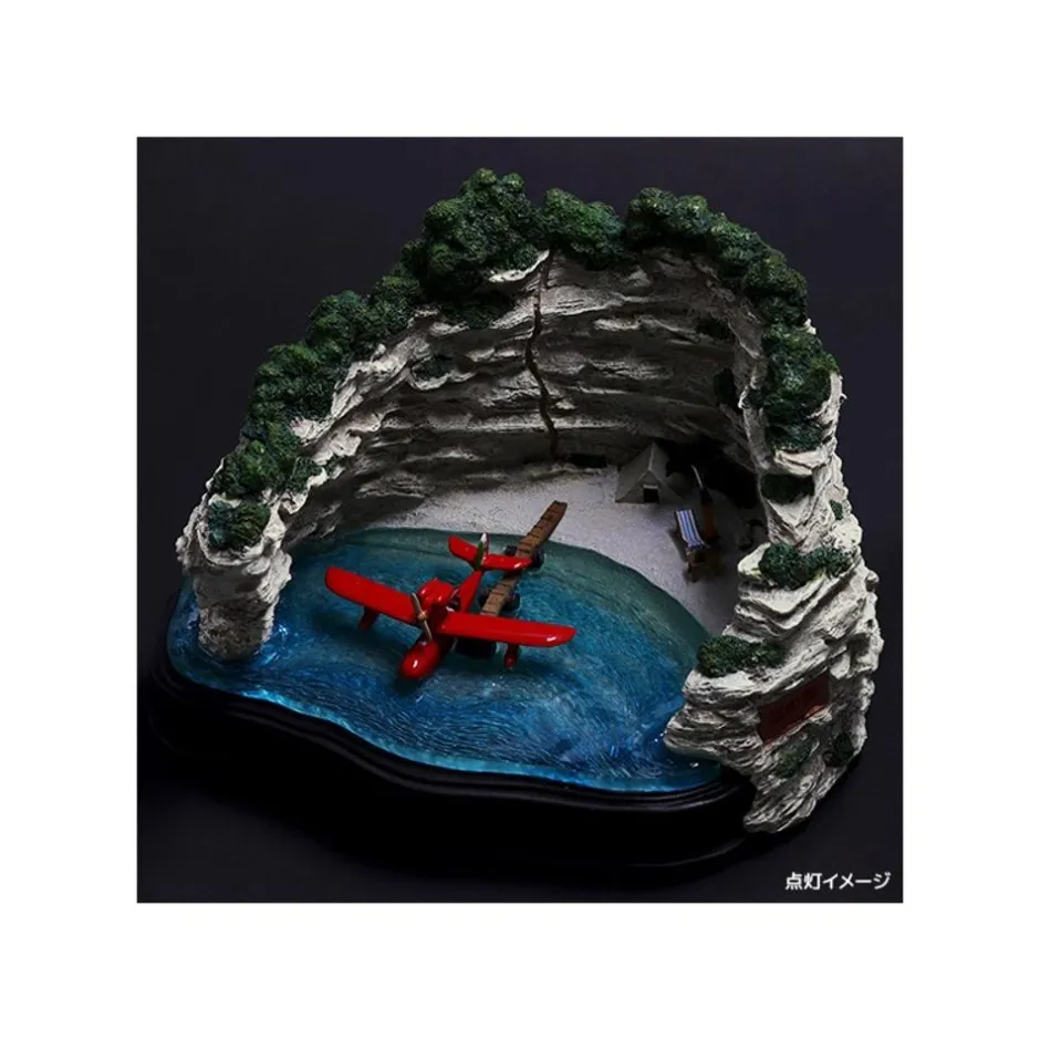 Maison Ghibli Decoration-Diorama Marco'S Hideout - Porco Rosso