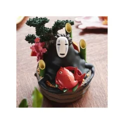 Maison Ghibli Decoration-Diorama No Face Golden Bucket & Bamboos - Spirited Away