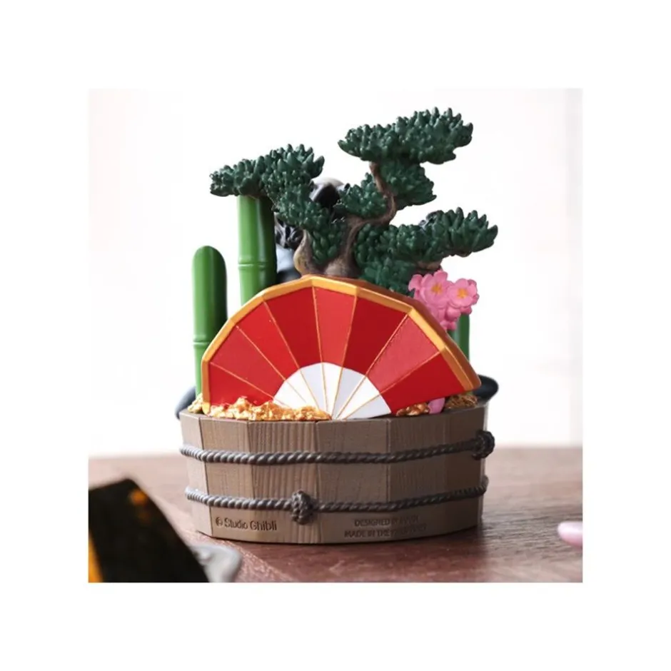 Maison Ghibli Decoration-Diorama No Face Golden Bucket & Bamboos - Spirited Away
