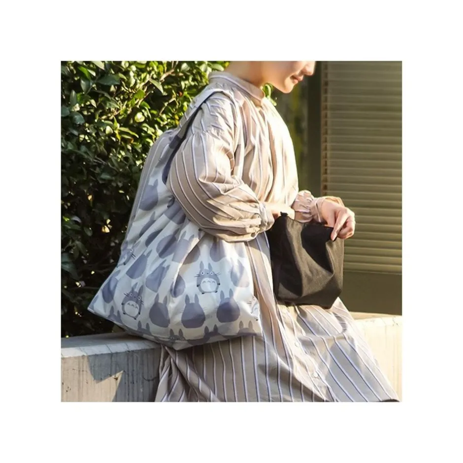 Maison Ghibli Bags-Eco Bag Big Totoro Silhouette 40X20 Cm - My Neighbour Totoro