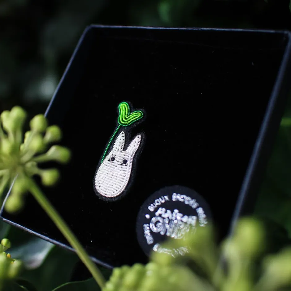 Maison Ghibli Pins-Embroidered Jewel Brooch Small Totoro - My Neighbor Totoro