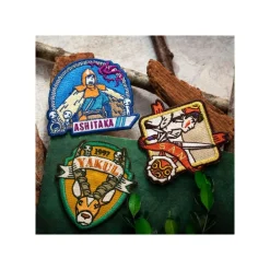 Maison Ghibli Badges-Embroidery Badge Sticker San - Princess Mononoke