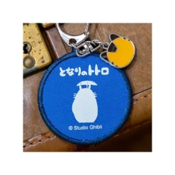 Maison Ghibli Keychains-Embroidery Keychain Bus Stop - My Neighbor Totoro