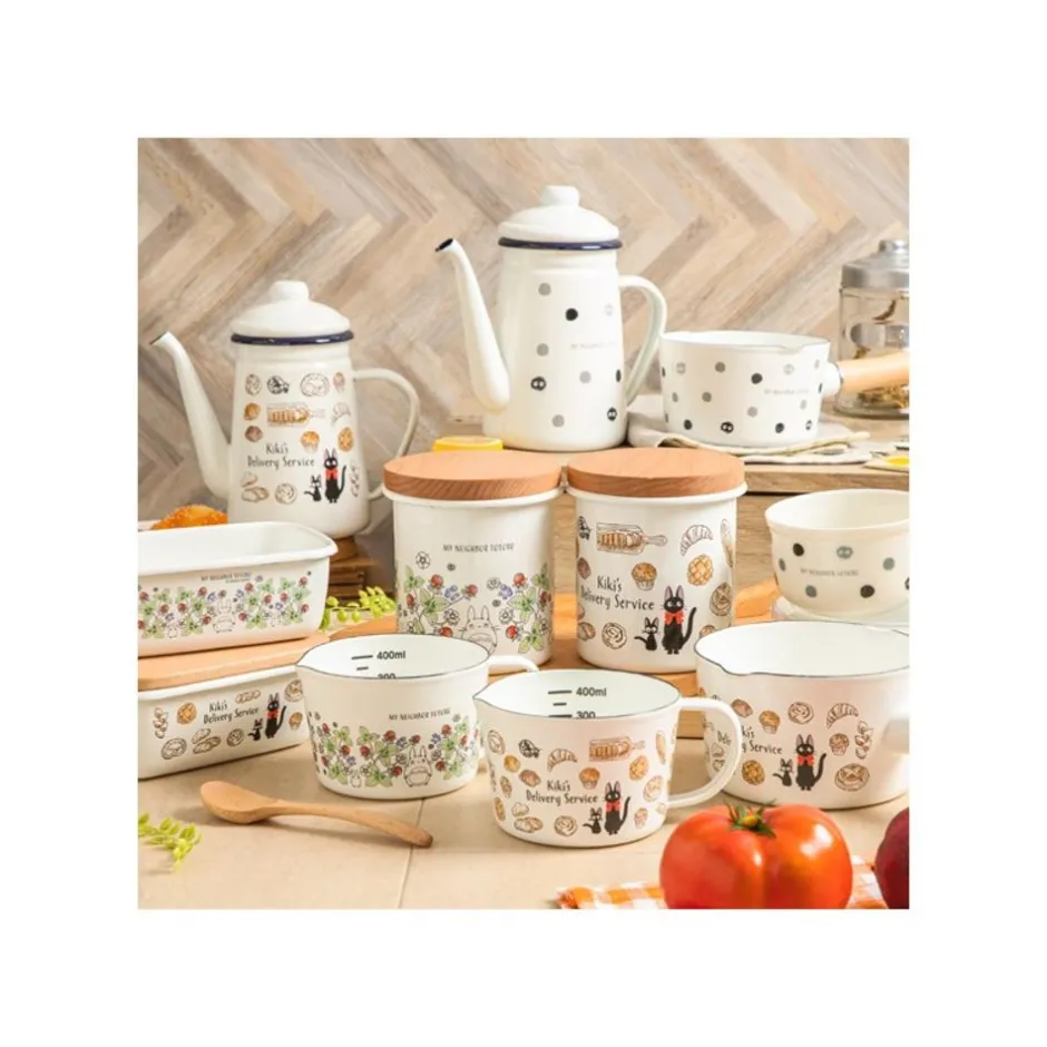 Maison Ghibli Kitchenware-Enamel Tea Pot Soot Sprites 1,1L - My Neighbor Totoro
