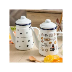 Maison Ghibli Kitchenware-Enamel Tea Pot Viennese Pastries 1,1L - Kiki'S Delivery Service
