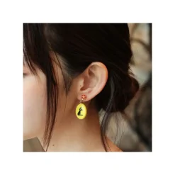 Maison Ghibli Jewellery-Fancy Yellow Earrings Jiji - Kiki'S Delivery Service