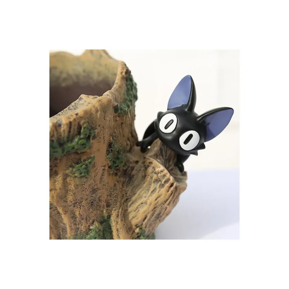 Maison Ghibli Decoration-Flower Pot Jiji Hide And Seek- Kiki'S Delivery Service