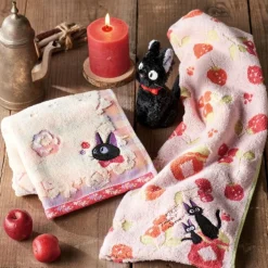 Maison Ghibli Household Linen-Gift Box 3 Towels Jiji Red Fruit Jams - Kiki'S Delivery Service