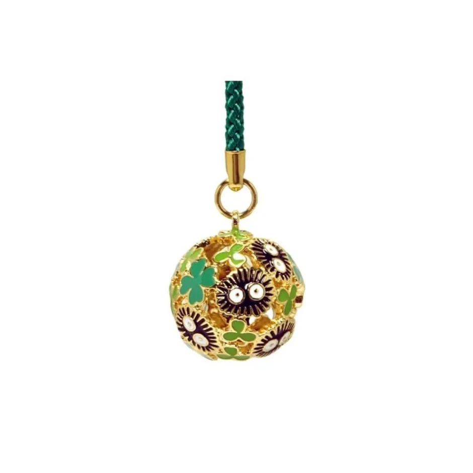 Maison Ghibli Straps-Golden Ring Bell Strap Sooot Sprites & Clover - My Neighbor Totoro