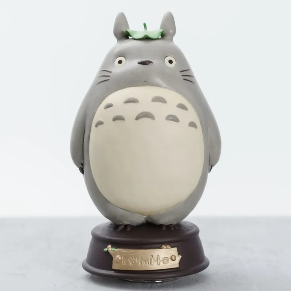 Maison Ghibli Music Boxes-Great Musical Statue Big Totoro Waiting - My Neighbor Tororo