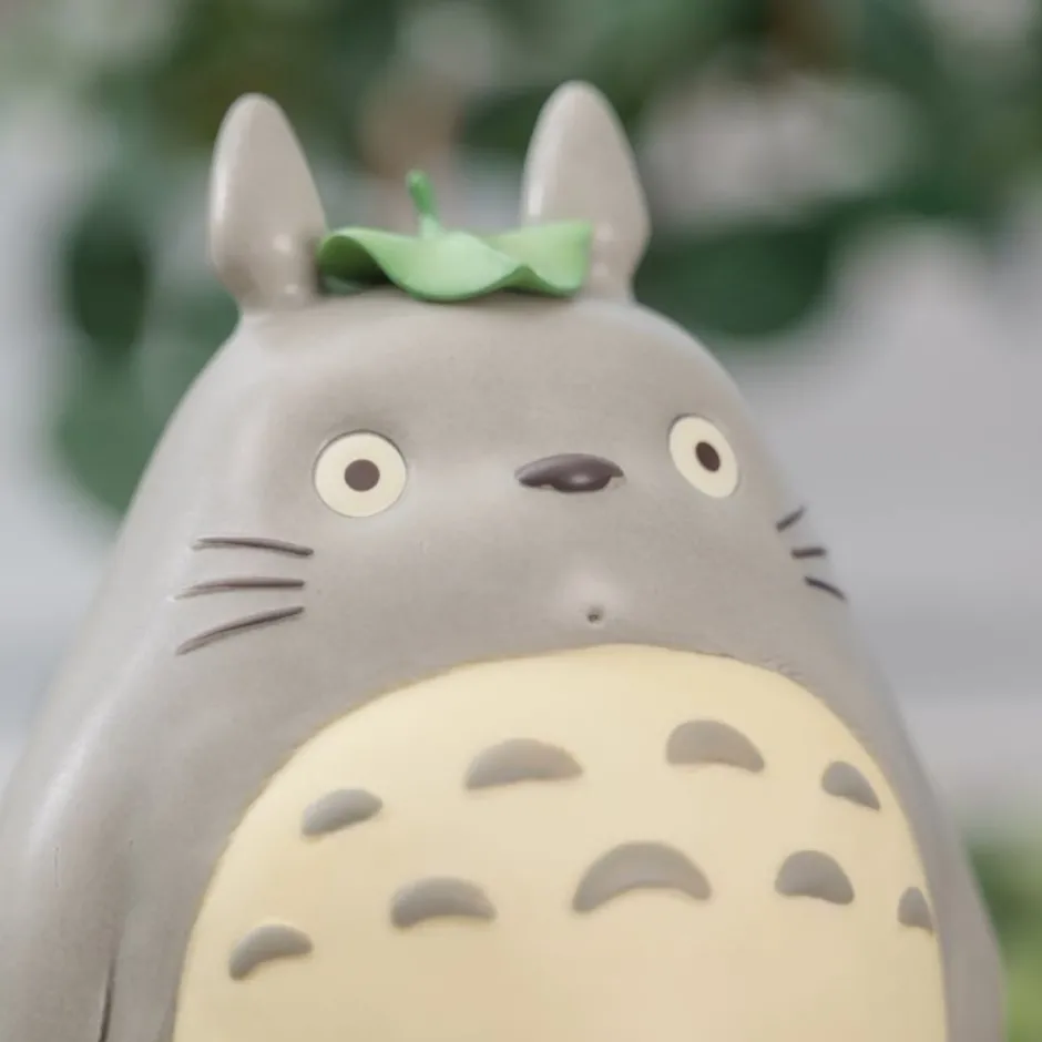 Maison Ghibli Music Boxes-Great Musical Statue Big Totoro Waiting - My Neighbor Tororo