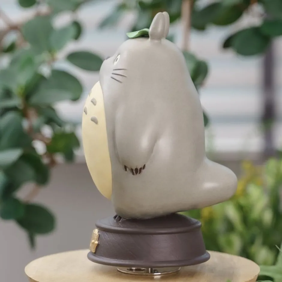 Maison Ghibli Music Boxes-Great Musical Statue Big Totoro Waiting - My Neighbor Tororo