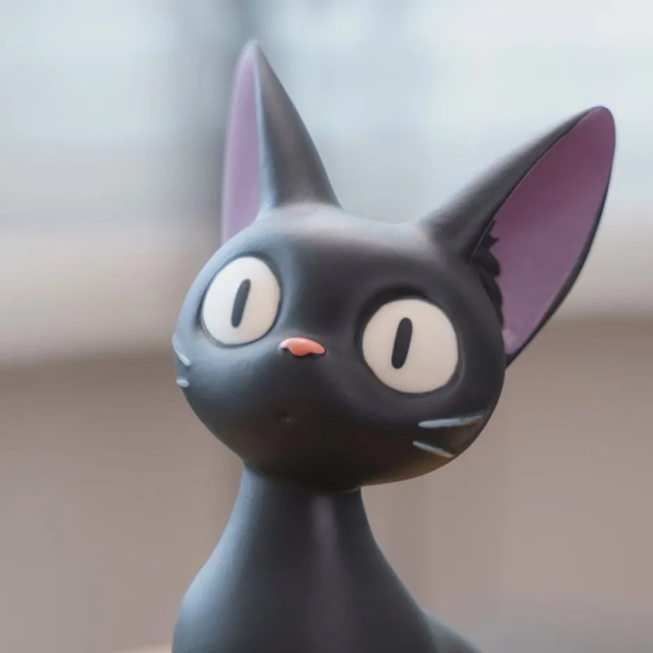 Maison Ghibli Music Boxes-Great Musical Statue Jiji And Radio - Kiki'S Delivery Service