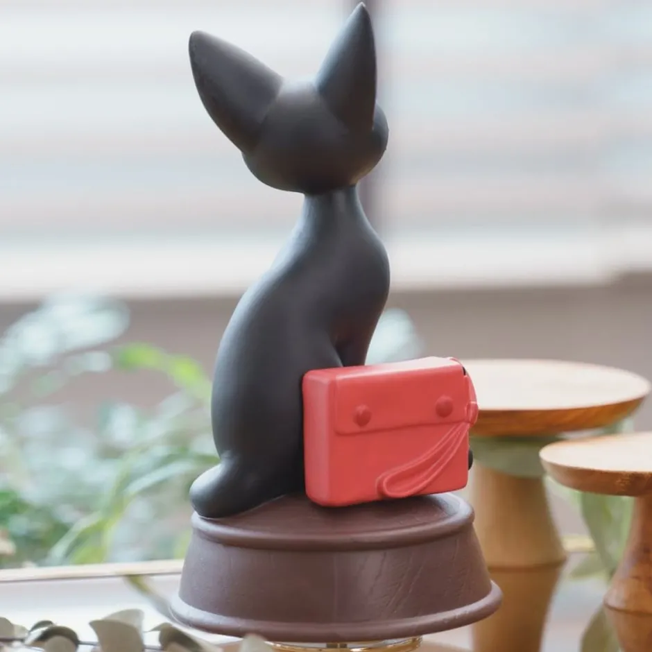 Maison Ghibli Music Boxes-Great Musical Statue Jiji And Radio - Kiki'S Delivery Service