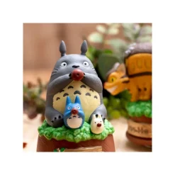 Maison Ghibli Music Boxes-Great Musical Statue Totoro Blows The Ocarina - My Neighbor Tororo
