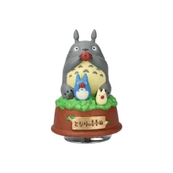 Maison Ghibli Music Boxes-Great Musical Statue Totoro Blows The Ocarina - My Neighbor Tororo