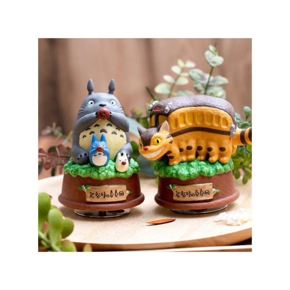 Maison Ghibli Music Boxes-Great Musical Statue Totoro Blows The Ocarina - My Neighbor Tororo