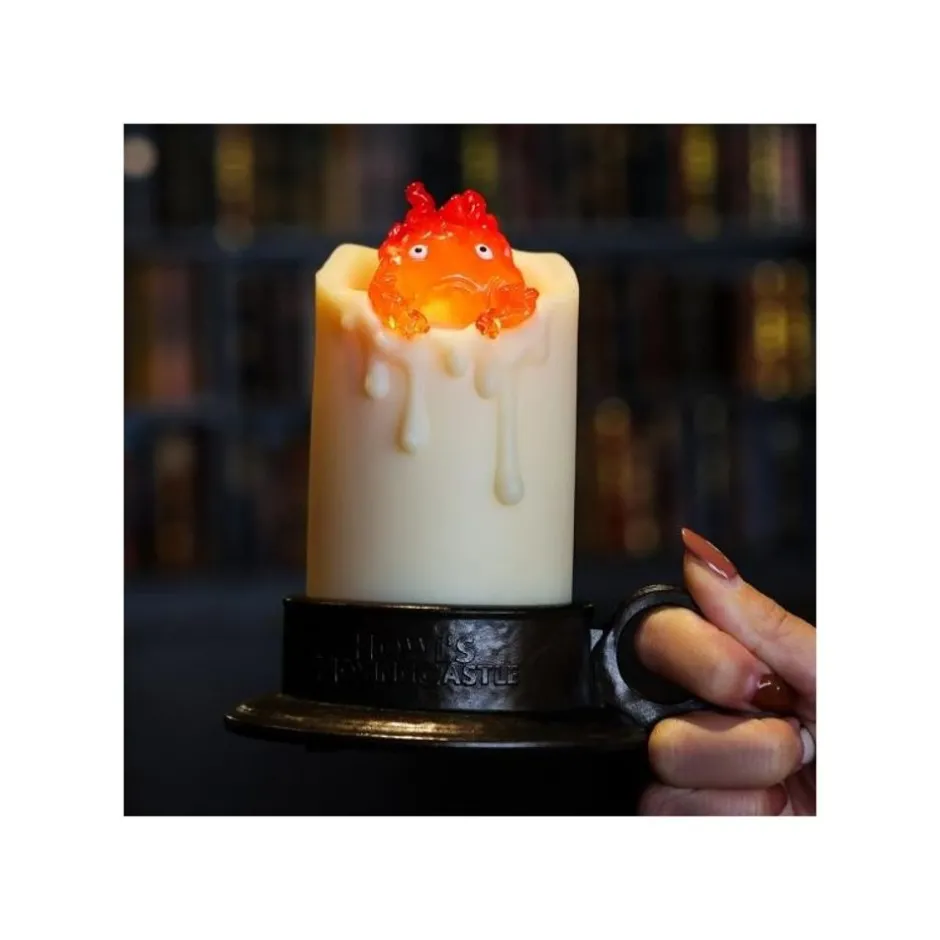 Maison Ghibli Statues-Illuminated Calcifer & Candle Statue - Howl'S Moving Castle
