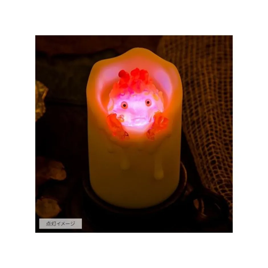 Maison Ghibli Statues-Illuminated Calcifer & Candle Statue - Howl'S Moving Castle