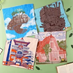 Maison Ghibli Outfits-Imabari Handkerchief Laputa 40X40 Cm - Castle In The Sky