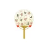 Maison Ghibli Accessories-Japanese Bamboo Fan Rose Garden - Kiki'S Delivery Service