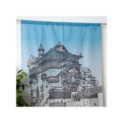 Maison Ghibli Wall Decoration-Japanese Curtain Aburaya & No Face - Spirited Away