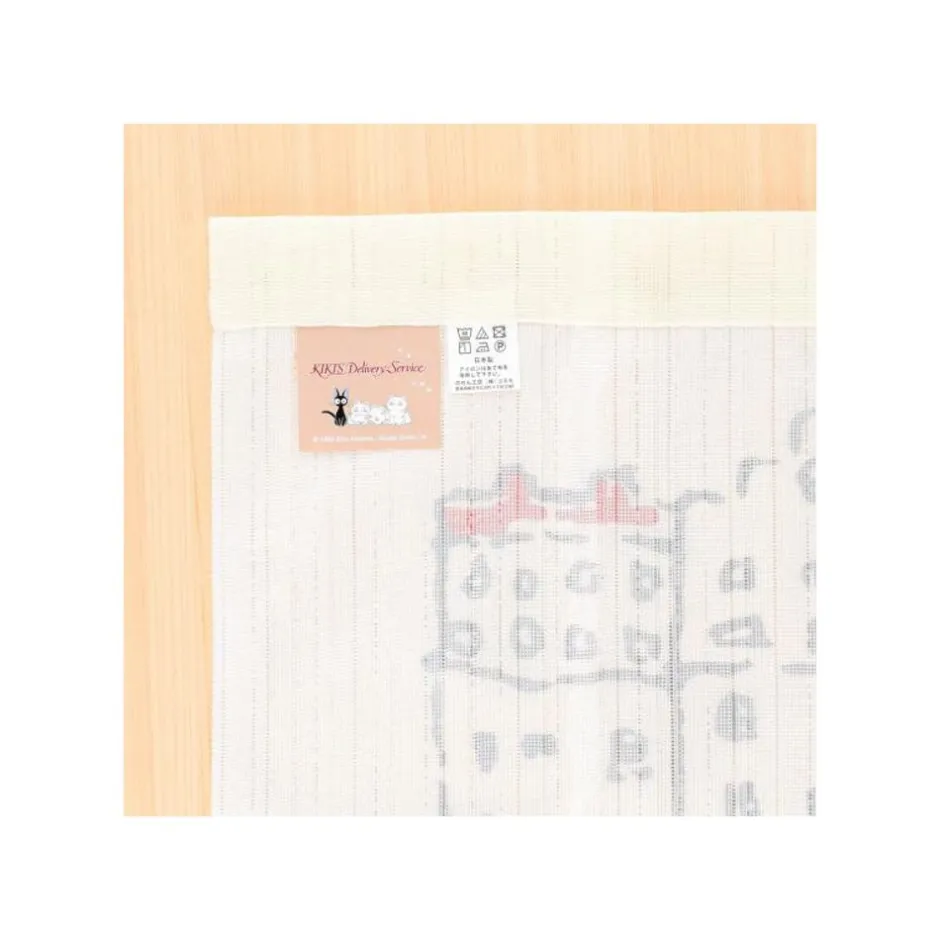 Maison Ghibli Wall Decoration-Japanese Curtain Jiji And His Kids - Kiki'S Delivery Service