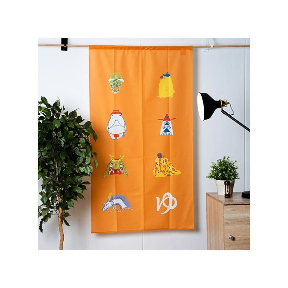Maison Ghibli Wall Decoration-Japanese Curtain Kichijo Yellow - Spirited Away