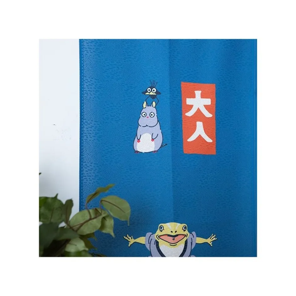 Maison Ghibli Wall Decoration-Japanese Curtain Kichijo Blue - Spirited Away