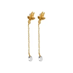 Maison Ghibli Jewellery-Jewel Earring Totoro White Drop - My Neighbor Totoro