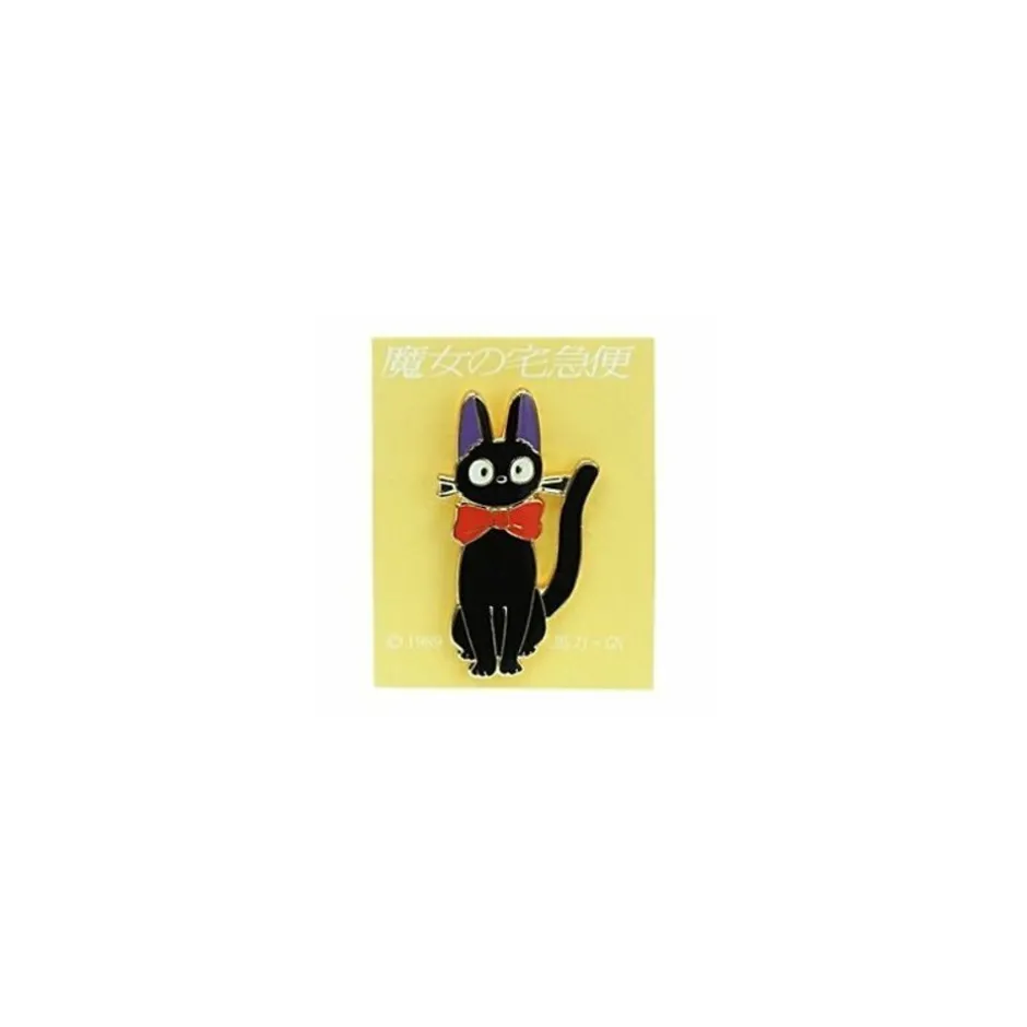 Maison Ghibli Pins-Jiji Ribbon Label Pin - Kiki'S Delivery Service