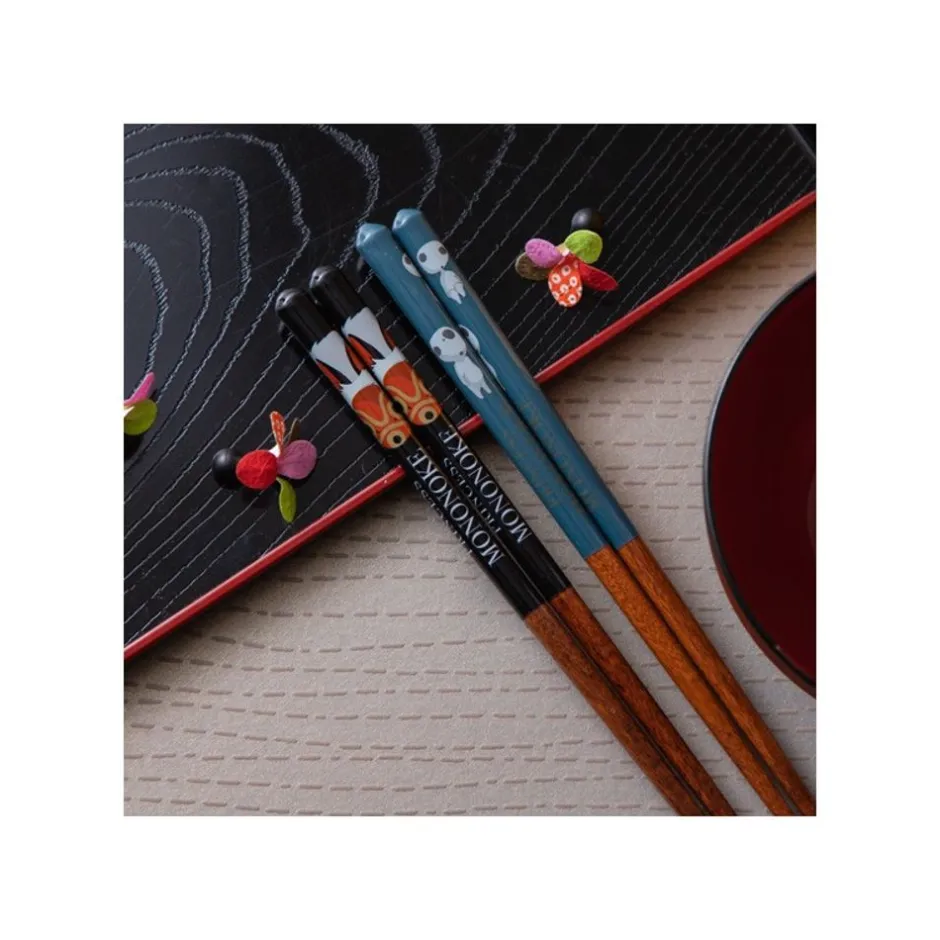 Maison Ghibli Kitchenware-Lacquered Chopsticks 21Cm San'S Mask - Princess Mononoke