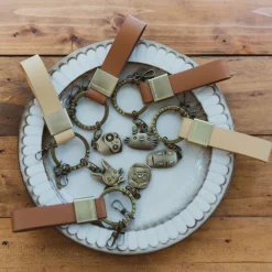 Maison Ghibli Keychains-Leather Key Chain Jiji- Kiki'S Delivery Service