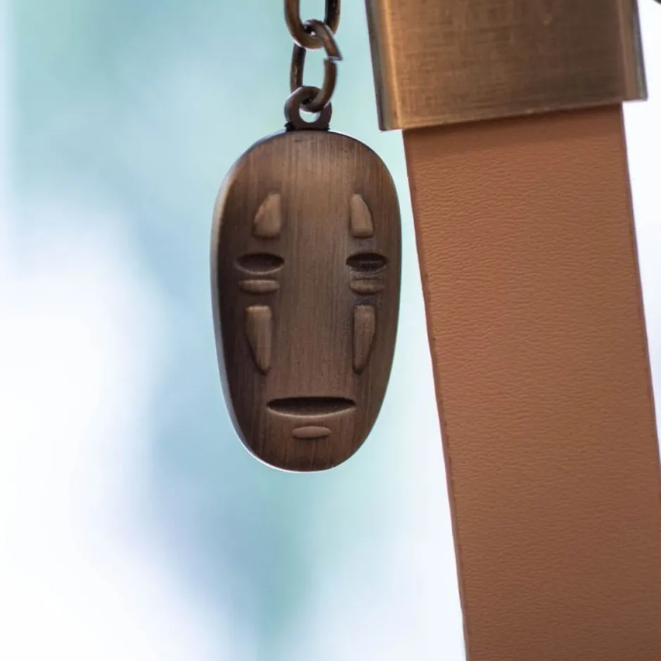 Maison Ghibli Keychains-Leather Key Chain No Face - Spirited Away