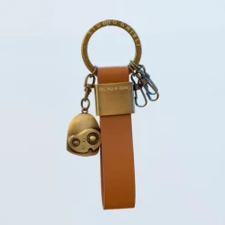 Maison Ghibli Keychains-Leather Key Chain Robot - Castle In The Sky