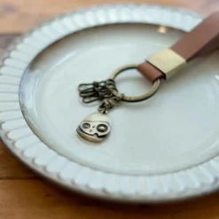 Maison Ghibli Keychains-Leather Key Chain Robot - Castle In The Sky