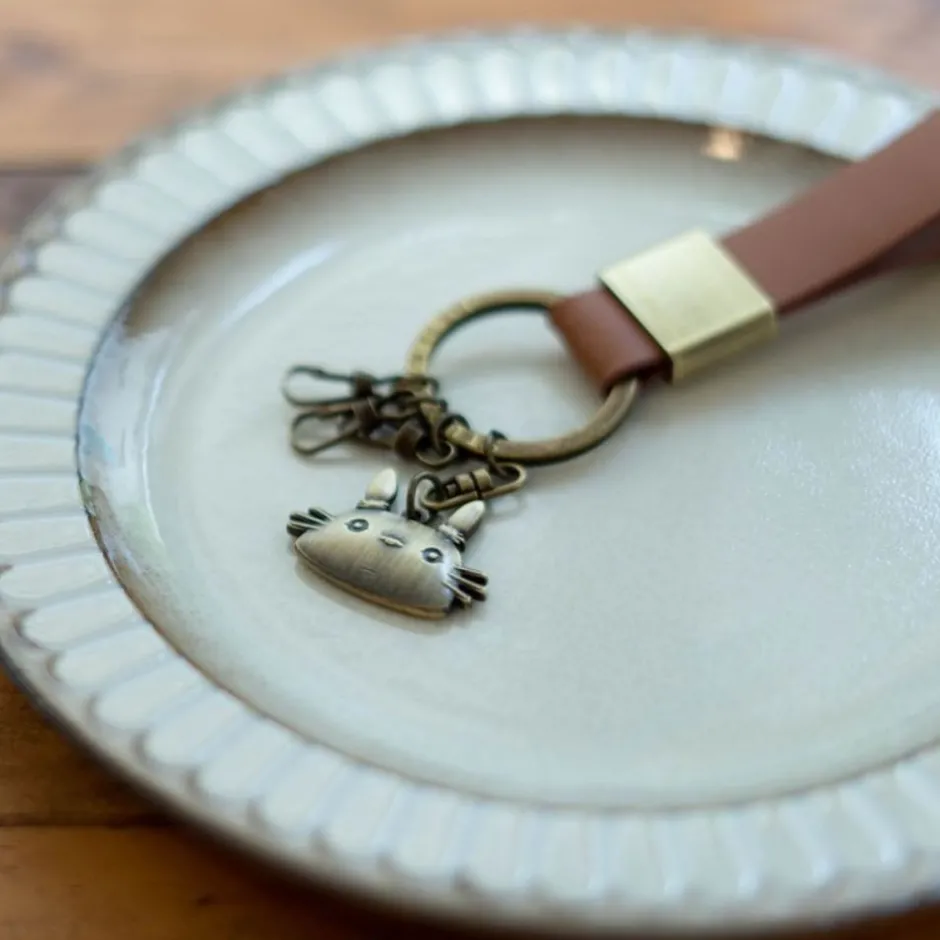 Maison Ghibli Keychains-Leather Key Chain Totoro - My Neighbor Totoro