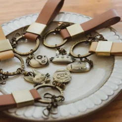 Maison Ghibli Keychains-Leather Key Chain Totoro - My Neighbor Totoro