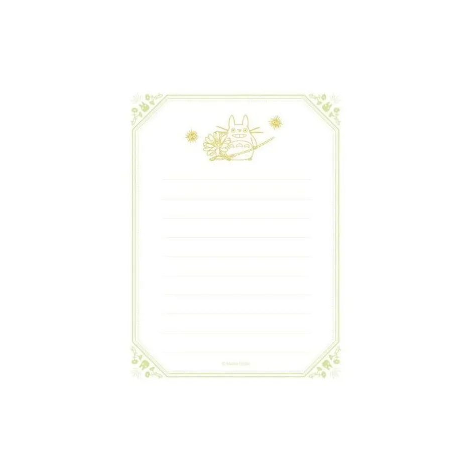 Maison Ghibli Postcards And Letter Papers-Letter Set Flowers - My Neighcor Tortoro