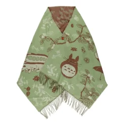 Maison Ghibli Outfits-Light Green Stole Totoro & Catbus - My Neighbor Totoro