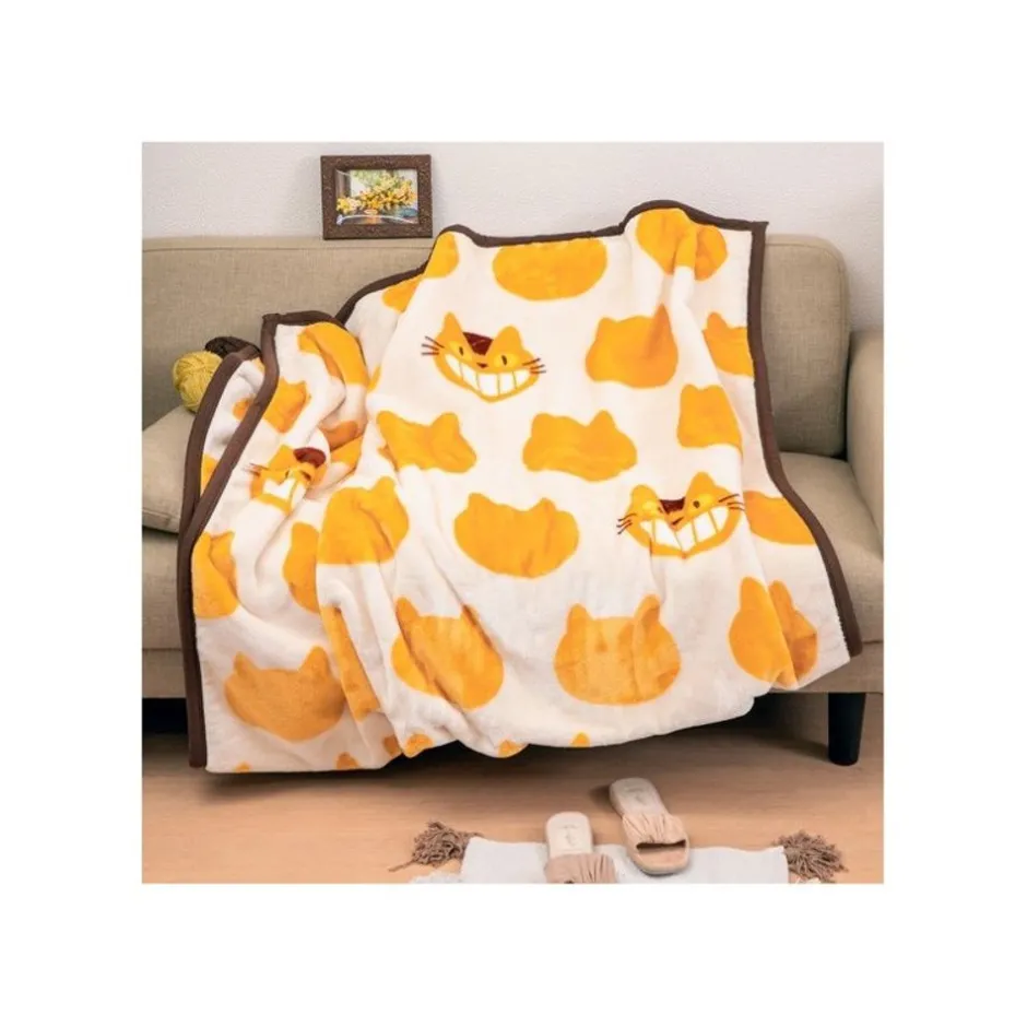 Maison Ghibli Household Linen-Long Blanket Catbus Silhouette 200X140 Cm - My Neighbor Totoro