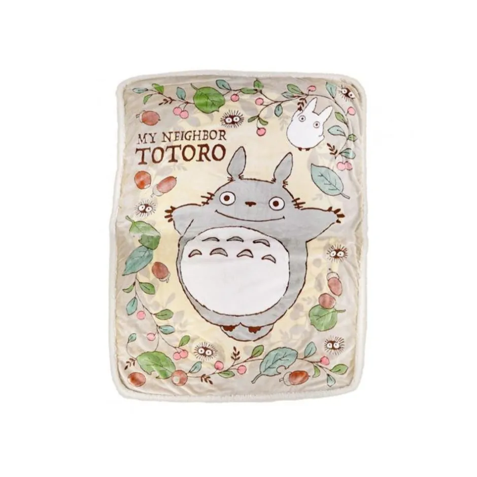 Maison Ghibli Household Linen-Long Blanket Rosehips And Hazelnuts 200X140 Cm - My Neighbor Totoro