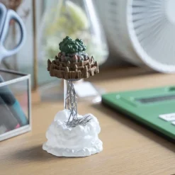 Maison Ghibli Statues-Magnetic Paper Clip Holder Flying Castle - Castle In The Sky