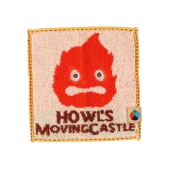 Maison Ghibli Household Linen-Mame Mini Towel Calcifer 15X15 Cm - Howl'S Moving Castle