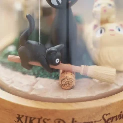 Maison Ghibli Music Boxes-Marionette Style Music Box Jiji - Kiki'S Delivery Service