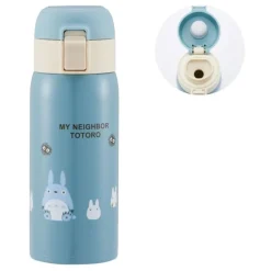 Maison Ghibli Kitchenware-Mat Blue Thermos Bottle 350Ml - My Neighbor Totoro